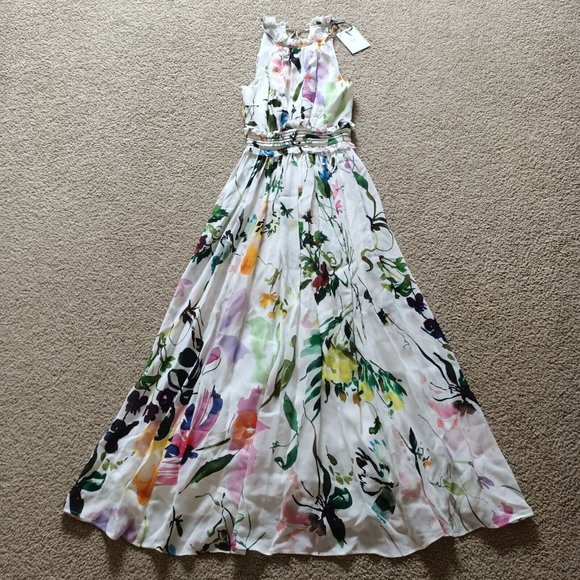 BNWT Aje Introspect High Neck Midi Dress - Size AU 4 / US 0 - Picture 4 of 14